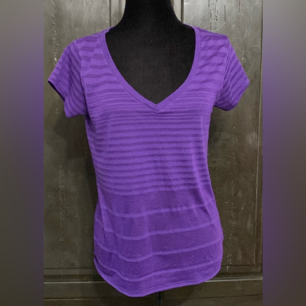 Tee Shop Sheer Purple shortsleeved shirt - Size Small